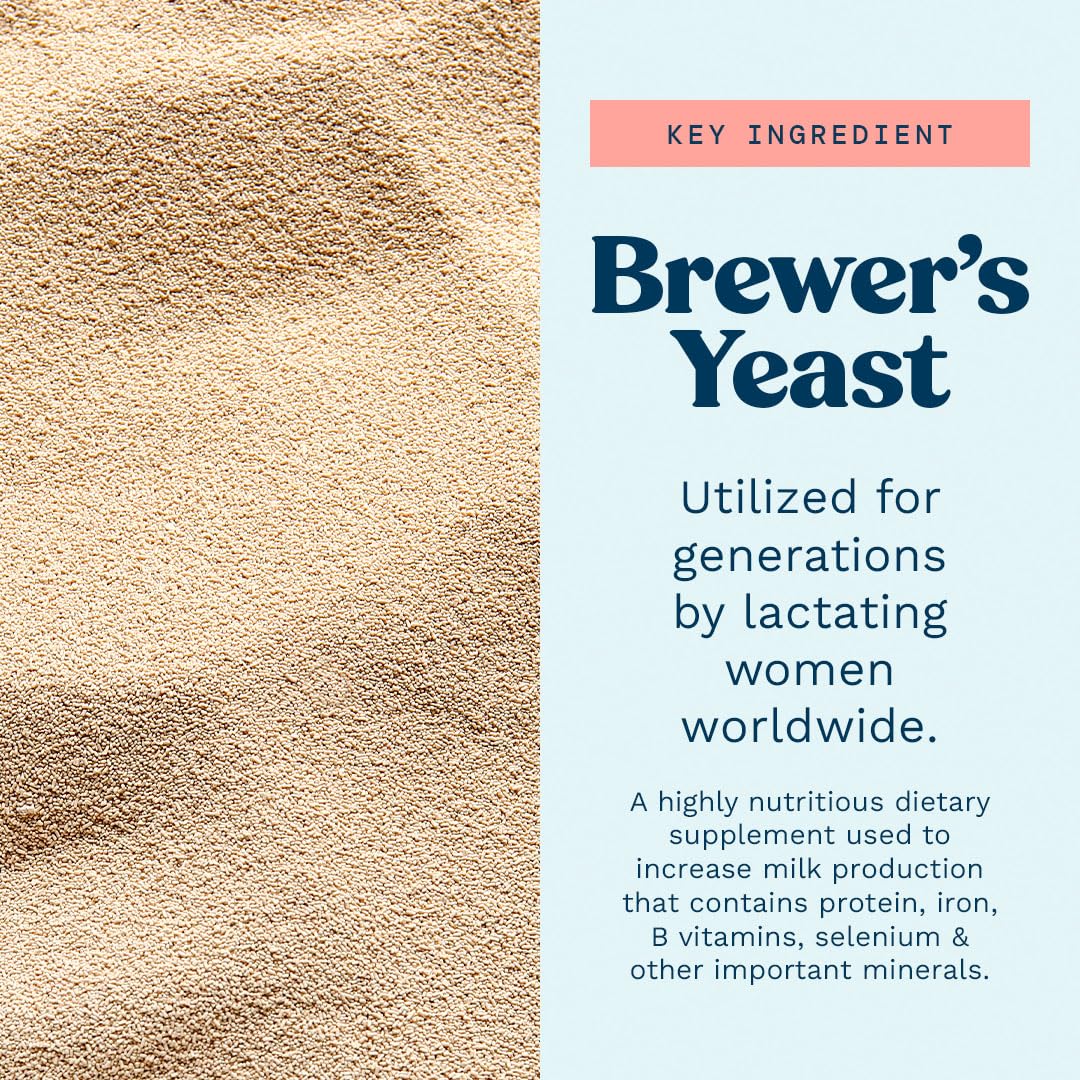 Organic Brewer's Yeast Powder for Breastfeeding Moms - Mild Nutty Flavor, Unsweetened, Debittered - 2 lb Pack