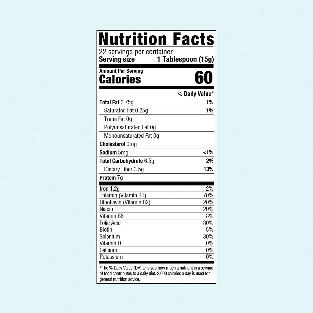 Organic Brewer's Yeast Powder for Breastfeeding Support | Mild-Tasting, Debittered, Gluten-Free Lactation Supplement for Cookies, Smoothies, Recipes | 12 oz