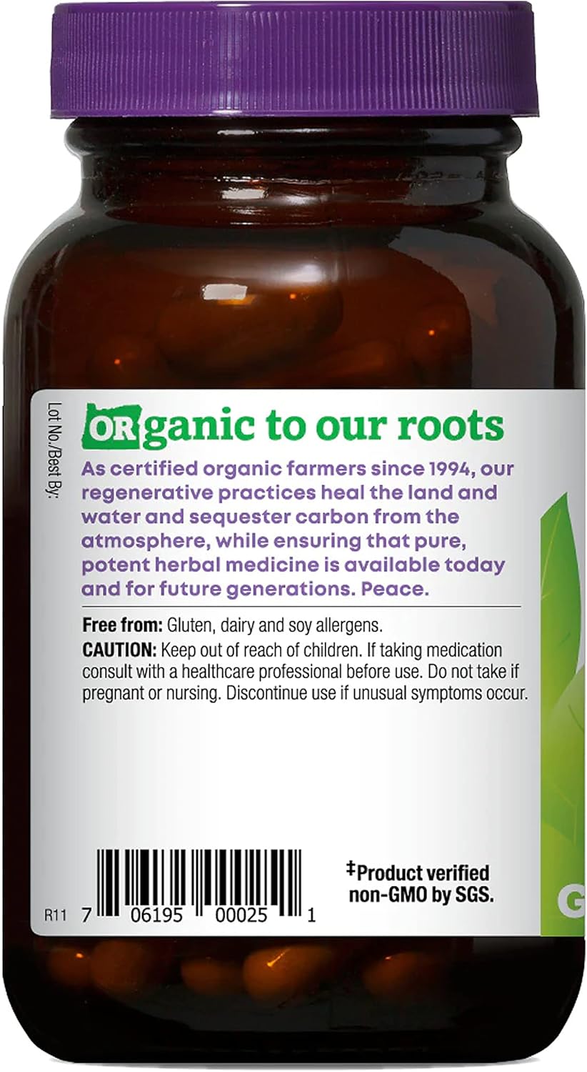 Organic Burdock Supplement Capsules - Non-GMO, Gluten-Free, Vegan | 90 Count by Oregon's Wild Harvest