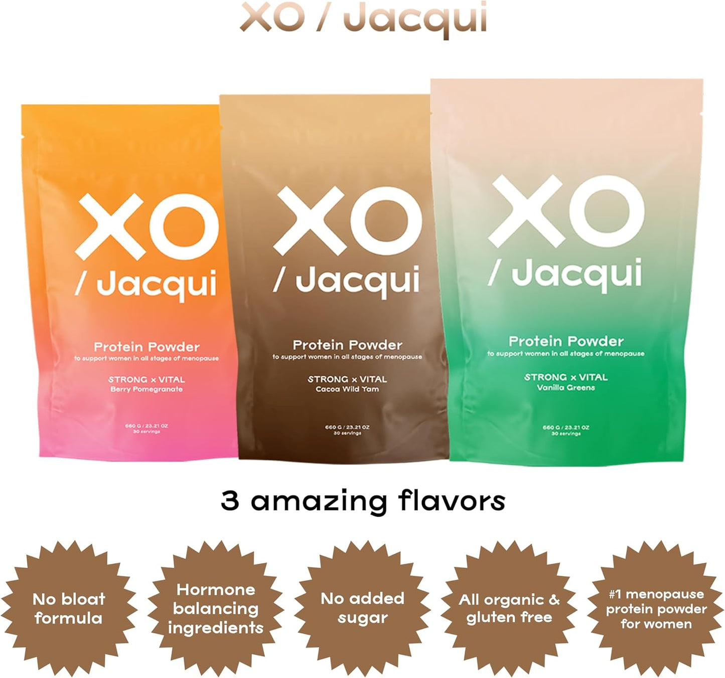 Organic Cacao-Chocolate Wild Yam Protein Powder for Women - Vegan & Delicious Blend of 6 Science-Backed Ingredients - Supports Women's Health