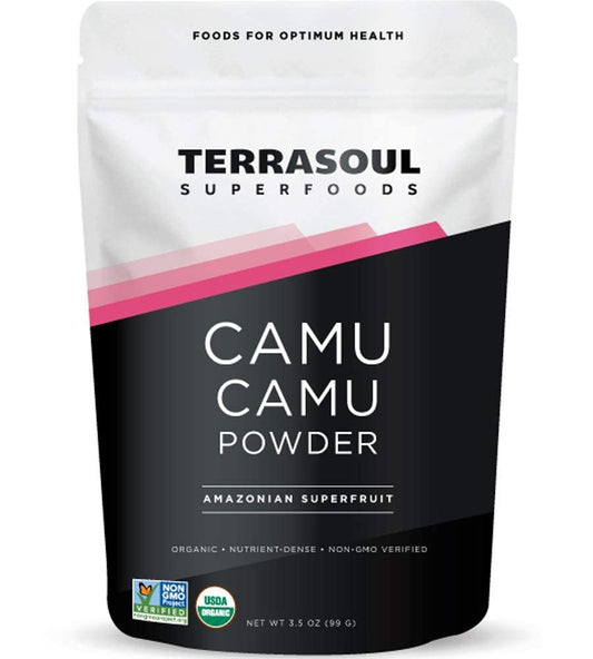 Organic Camu Camu Powder 7 Oz (2 Pack) by Terrasoul Superfoods - Raw Vitamin C for Immune Support