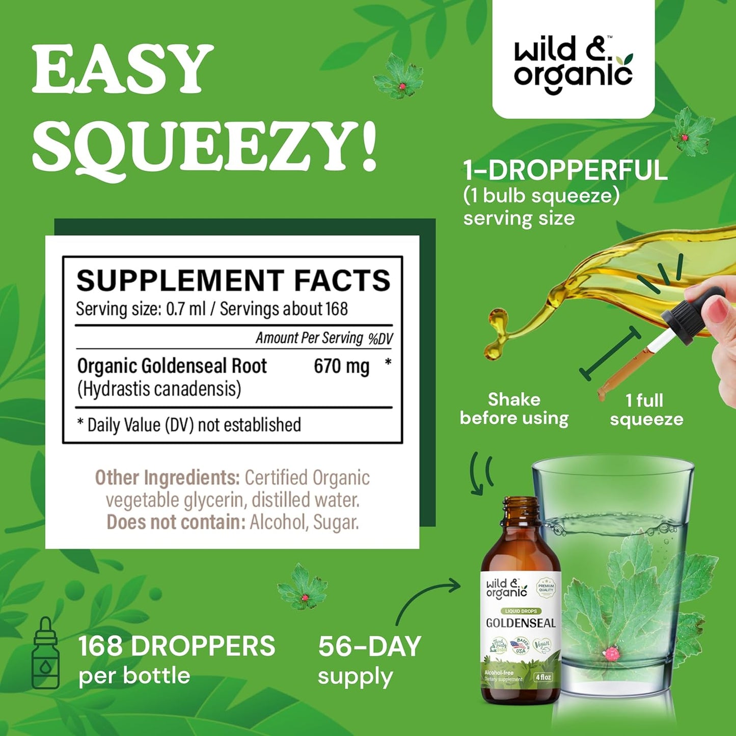 Organic Cat's Claw and Goldenseal Tincture Bundle - 4 fl oz Each