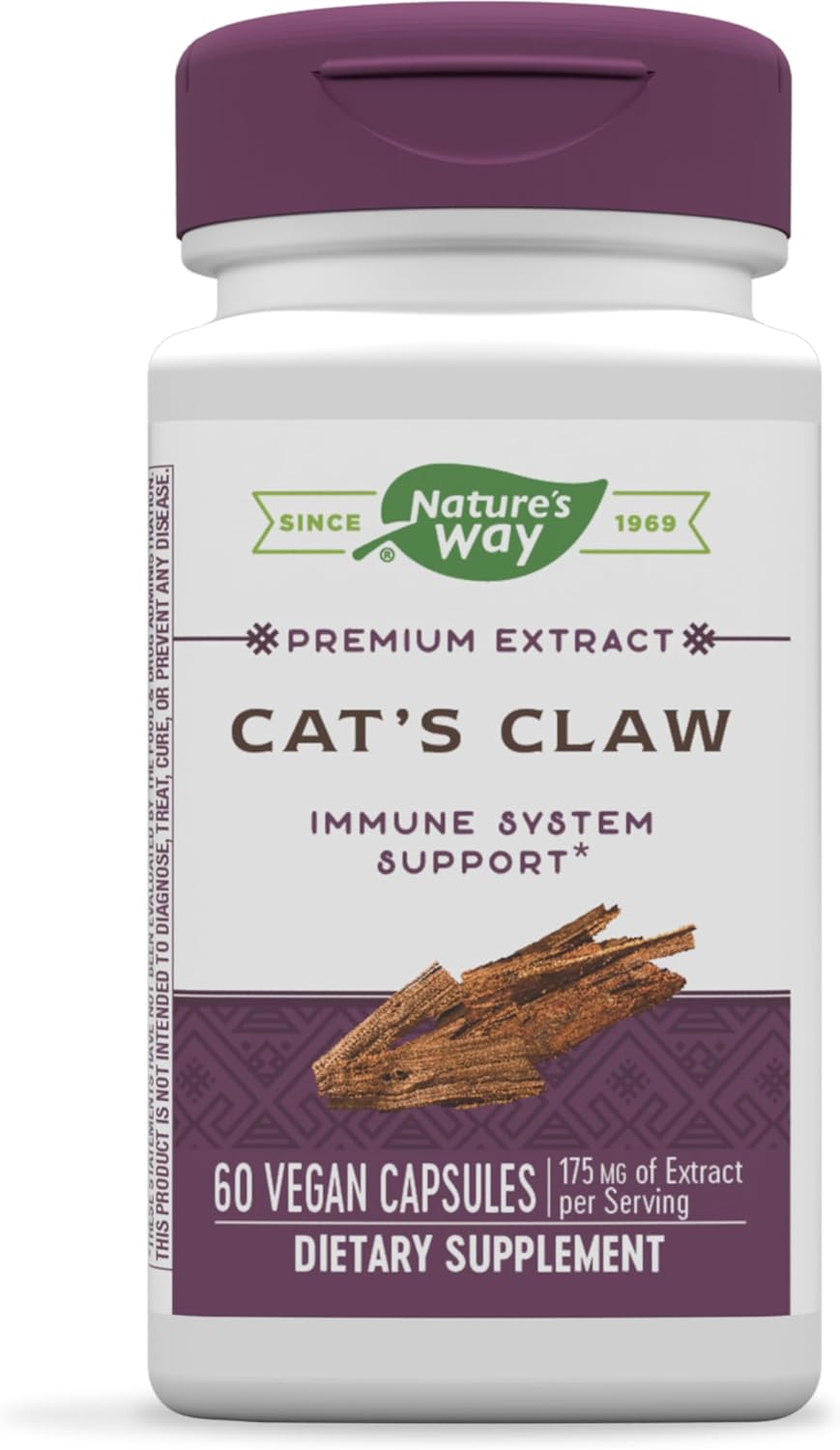 Organic Cat's Claw Extract Capsules - 175mg per Serving, 60 Count by Nature's Way