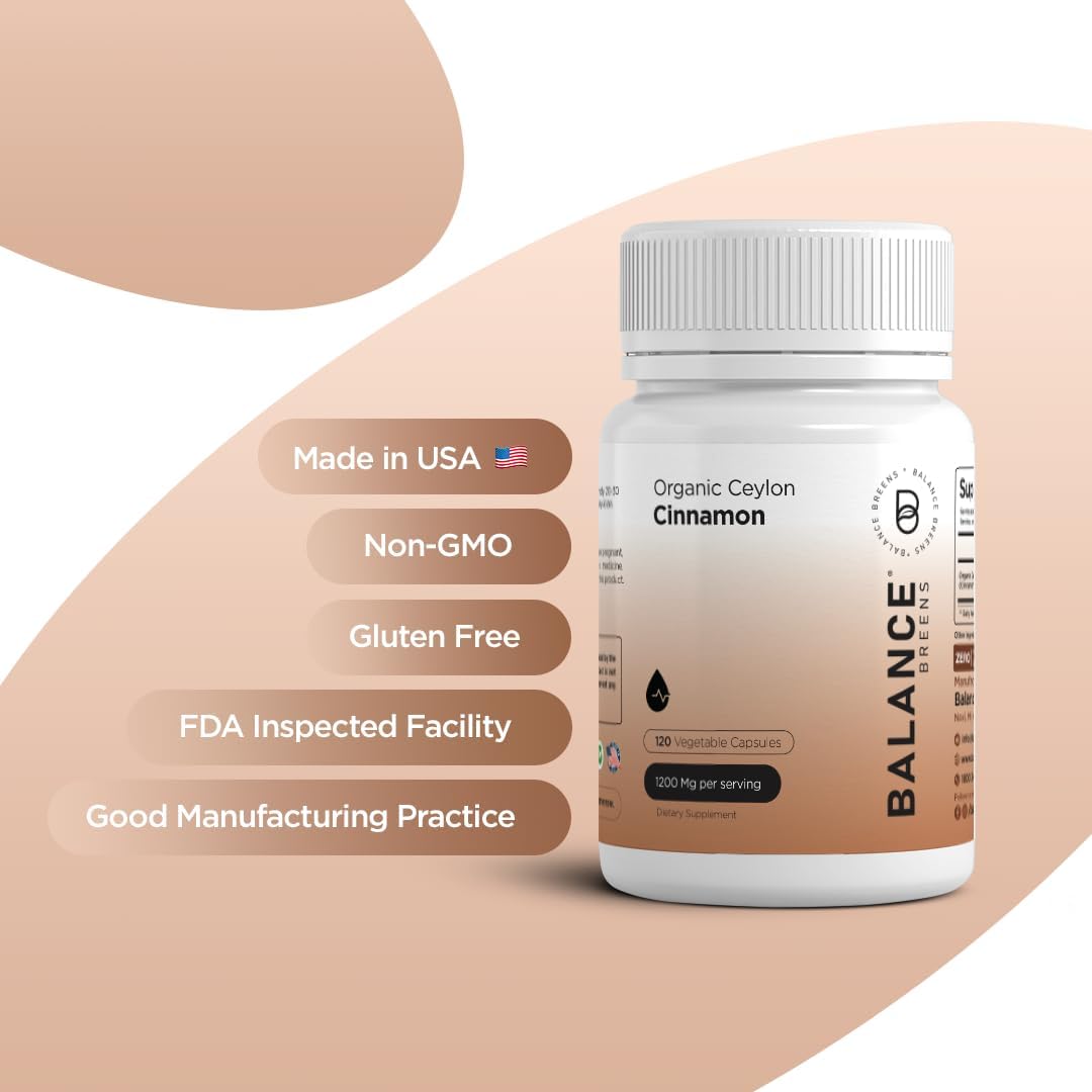 Organic Ceylon Cinnamon and Citrus Bergamot Supplement Combo for Balance and Wellness
