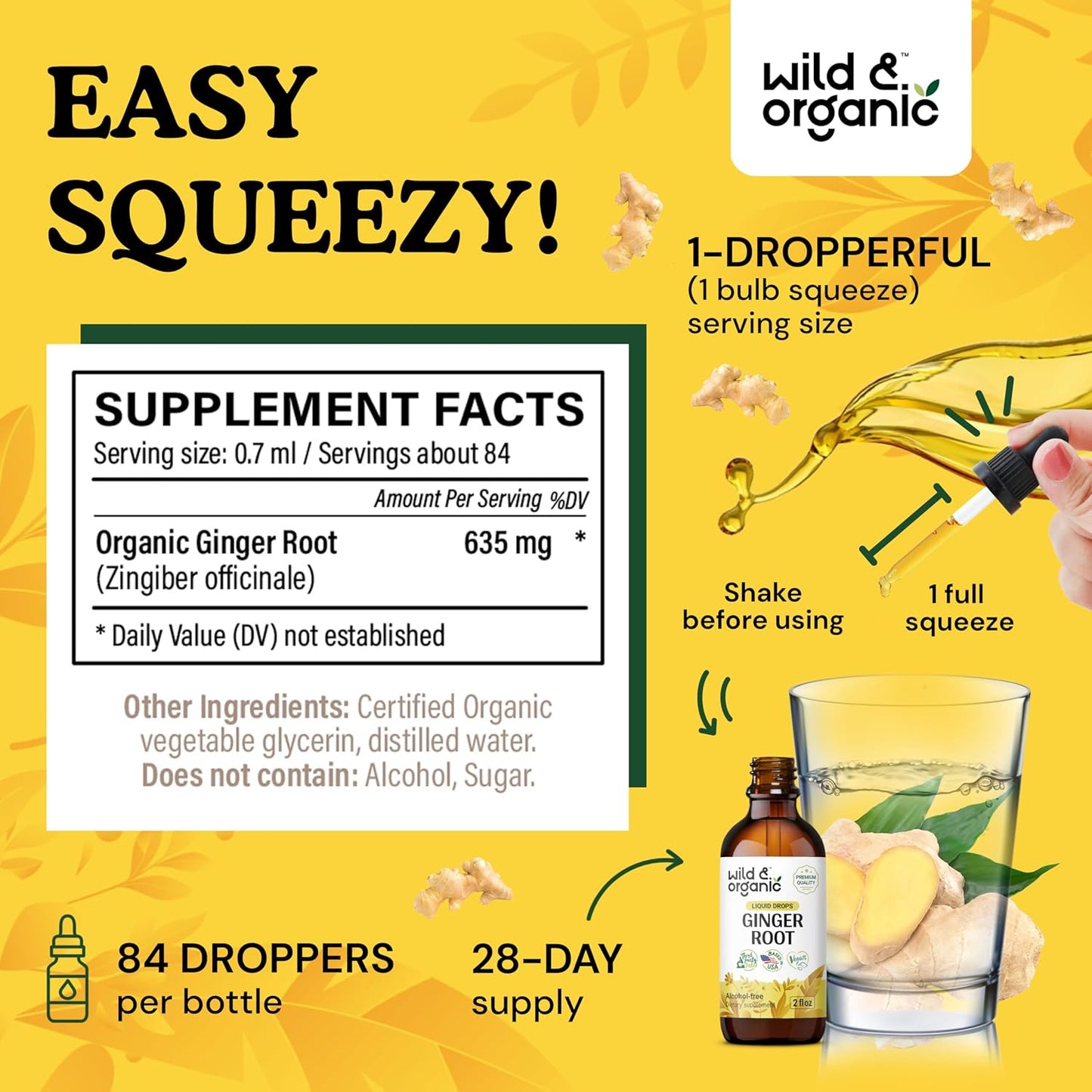 Organic Ceylon Cinnamon and Ginger Root Tincture Bundle - 2 fl oz Each