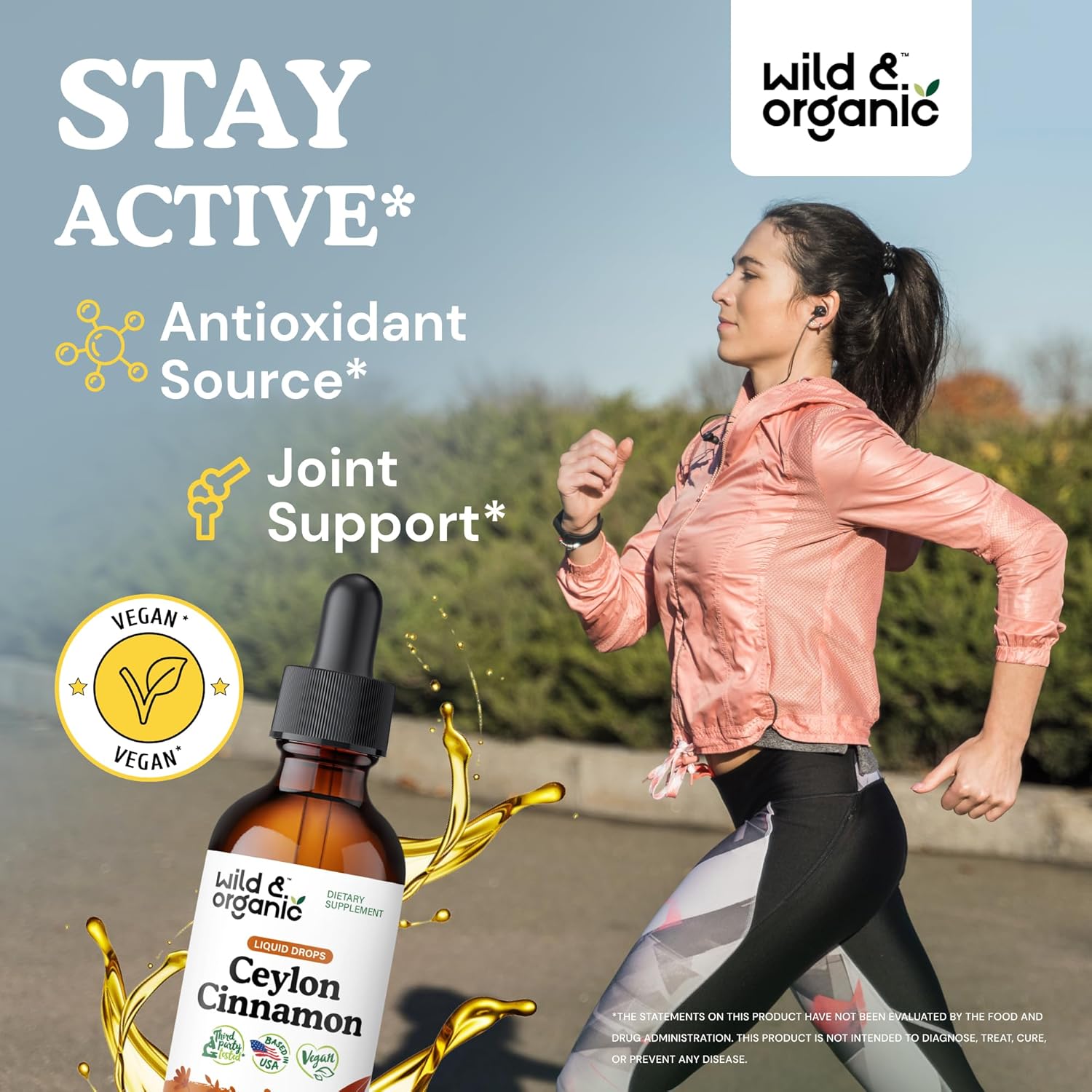 Organic Ceylon Cinnamon and Gymnema Leaf Tincture Set - 2 fl oz each