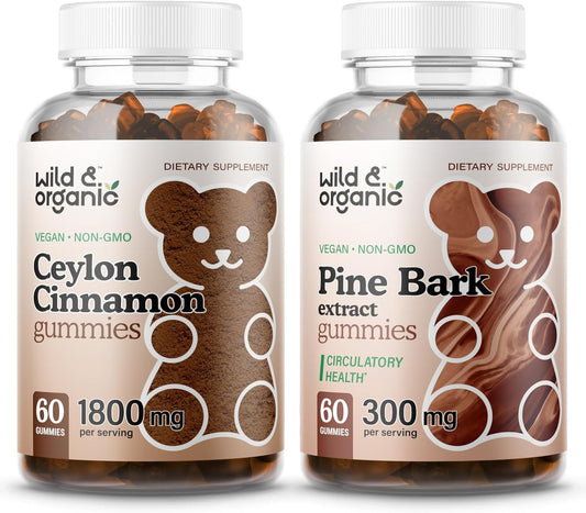 Organic Ceylon Cinnamon and Pine Bark Gummies - Wildcrafted and Natural