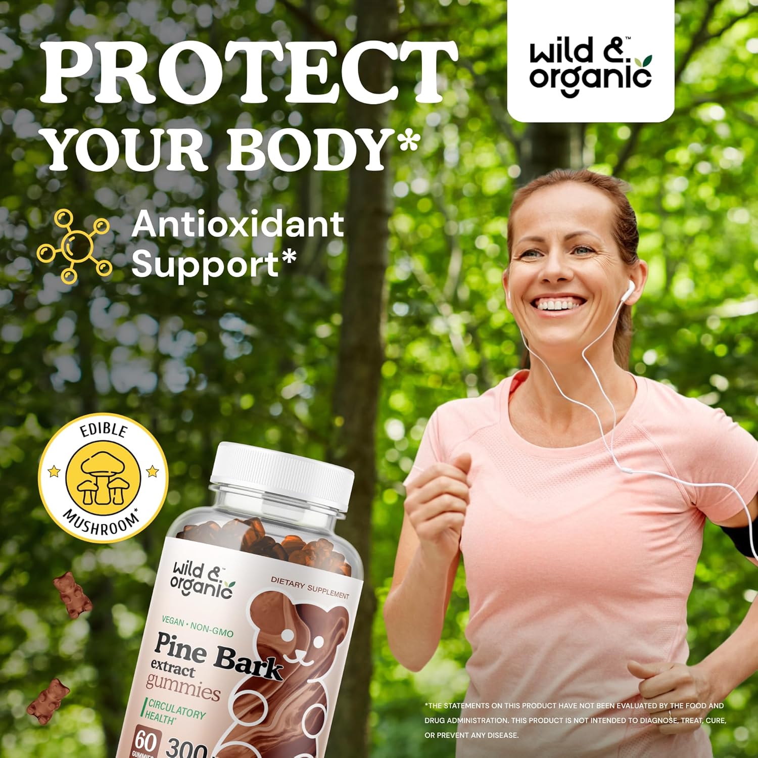 Organic Ceylon Cinnamon and Pine Bark Gummies - Wildcrafted and Natural