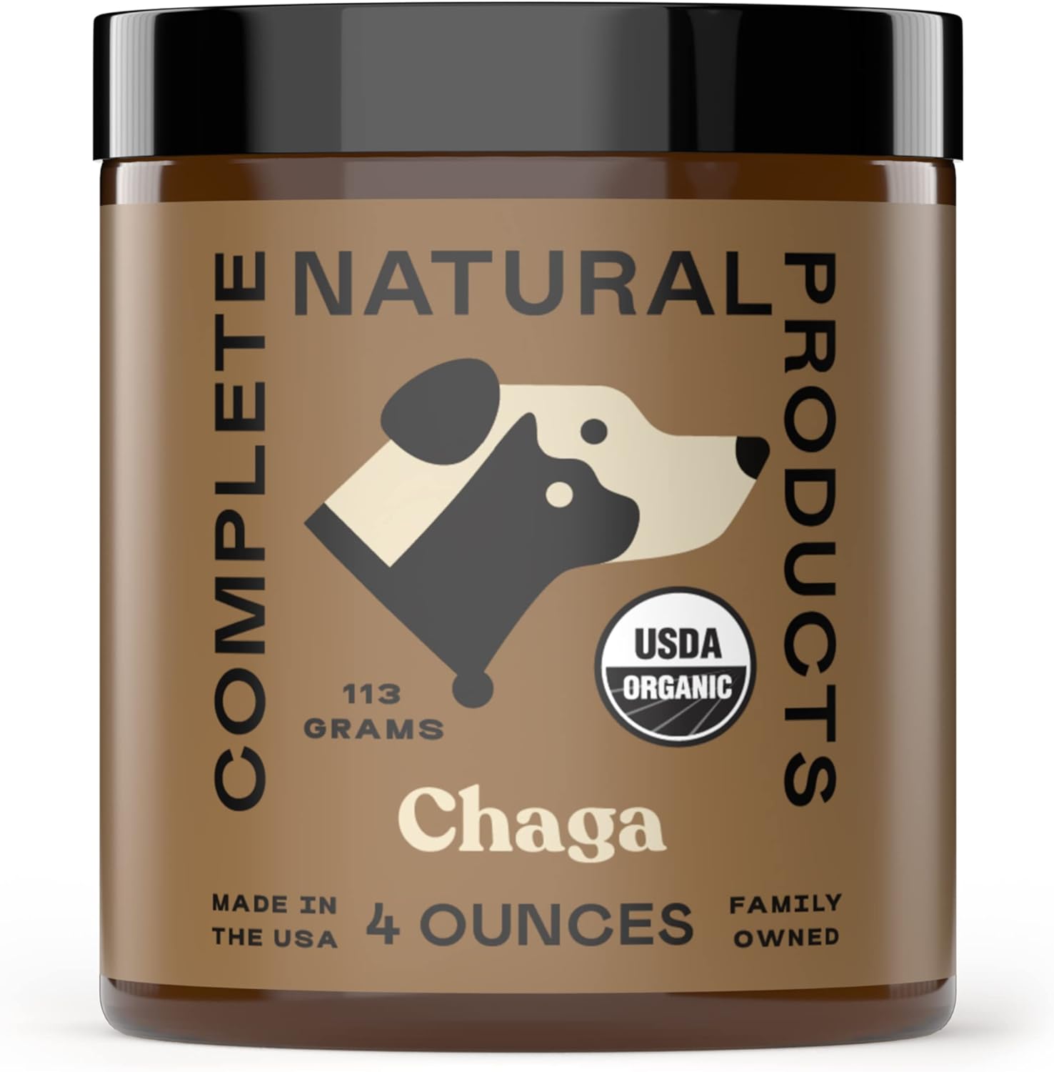 Organic Chaga Mushroom Powder for Pets - 4oz - Pure and Natural