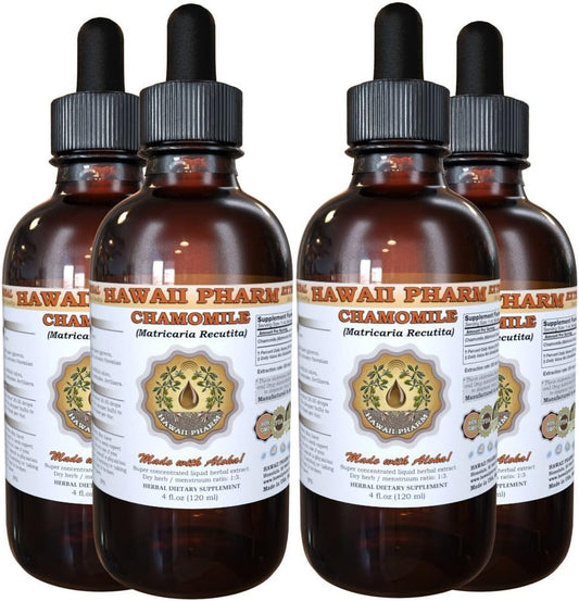 Organic Chamomile Liquid Extract Tincture Supplement - 16 oz - Hawaii Pharm
