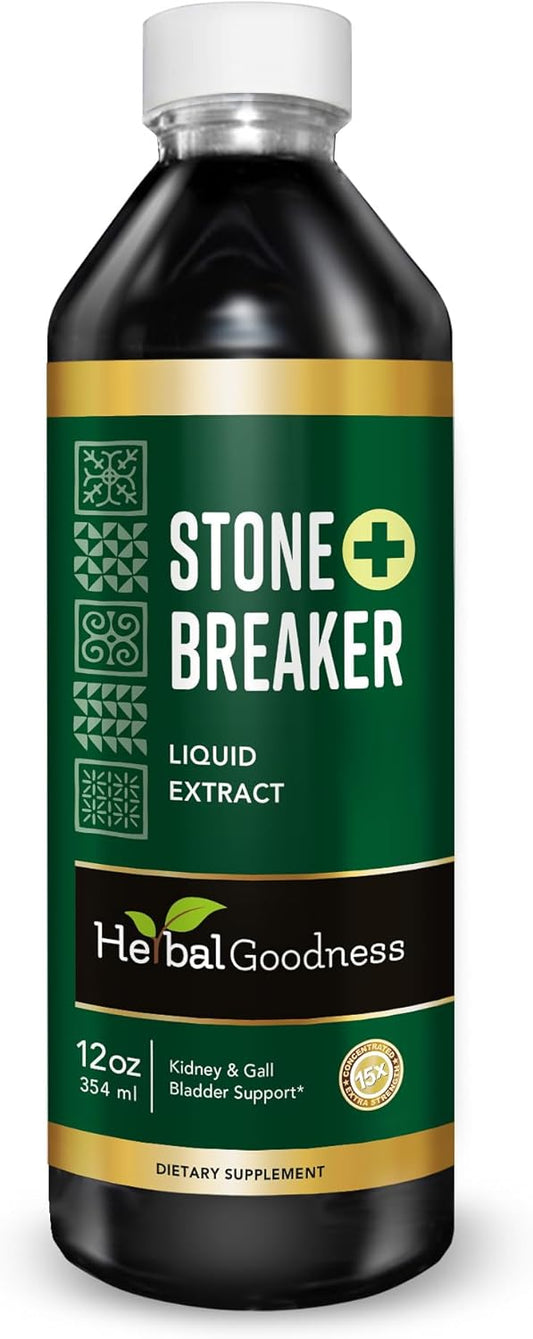 Organic Chanca Piedra Stone Breaker and Kidney Stone Dissolver - Herbal Goodness Stone Breaker for Gallbladder & Kidney Health - 12.00 Fl Oz