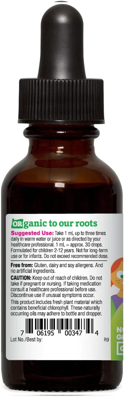 Organic Children's Echinacea Goldenseal Orange Herbal Supplement - 1oz by Oregon's Wild Harvest