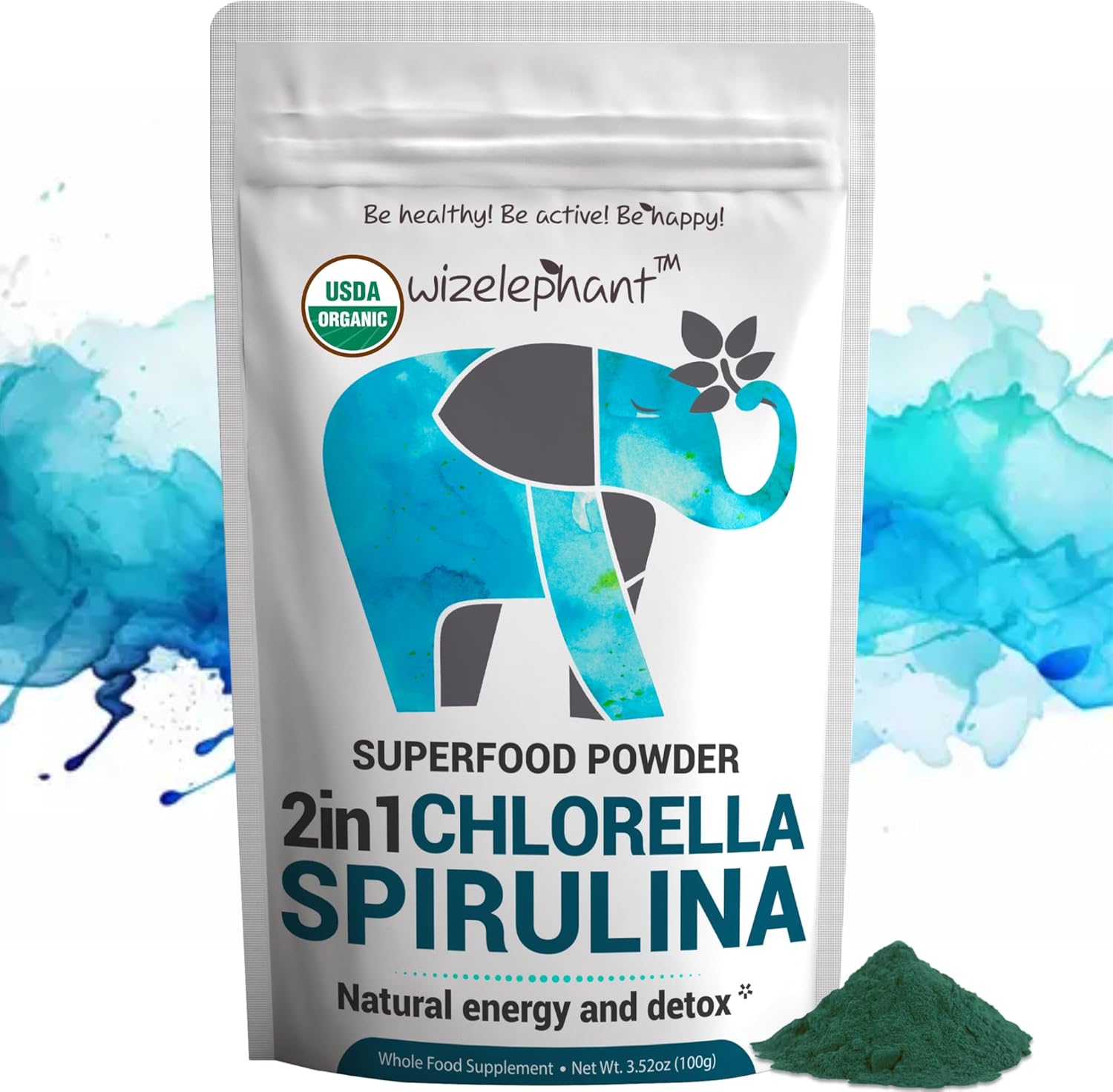 Organic Chlorella Spirulina Powder & Tablets Bundle | Rich in Chlorophyll | Greens Superfood Combo Pack for Health