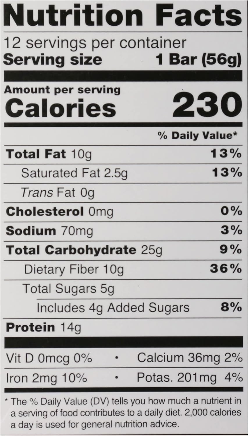 Organic Chocolate Espresso Protein Bars, 14g Plant-Based Protein, 85mg Caffeine, USDA Certified, Gluten Free, Non-GMO - Pack of 12