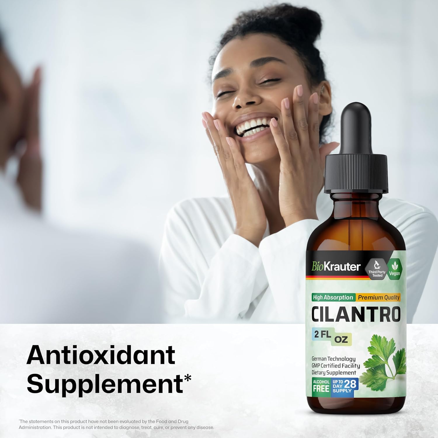 Organic Cilantro and Dandelion Tincture Combo Pack - 2 Fl. Oz. Each