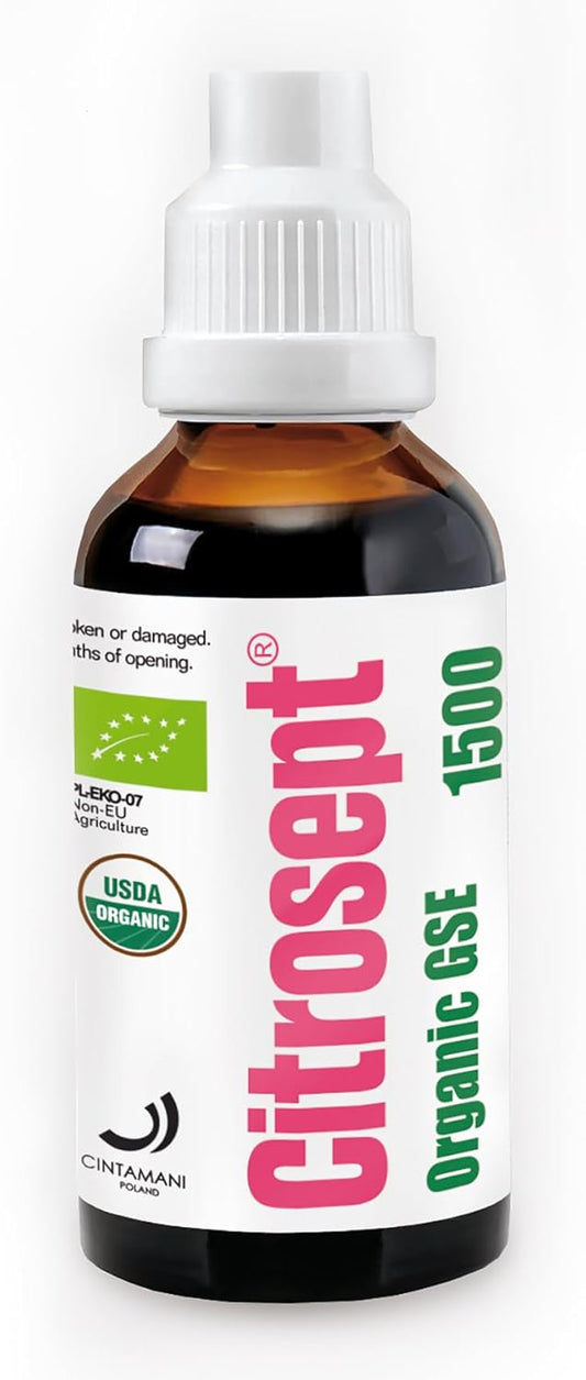 Organic Citrosept GSE Liquid Extract | High-Quality Purity | Max Strength Grapefruit Seed Antioxidant | Immune System Support | 50ml - BoostGo Australia