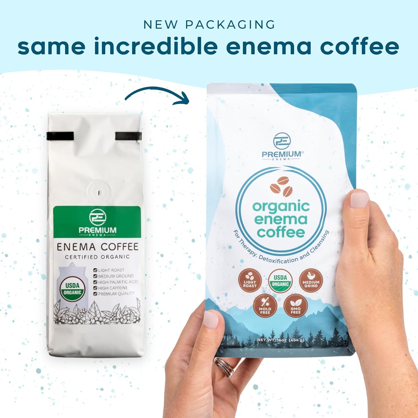 Organic Coffee Enema Solution - Light Roast, Medium Ground, Specialty Grade. Rich in Palmitic Acid and Caffeine. Perfect for Gerson Therapy, Liver Detox, and Colon Cleansing - 1 Lb