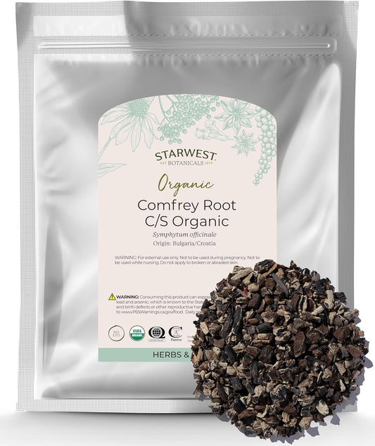 Organic Comfrey Root C/S by Starwest Botanicals - Premium Quality Herb for Tea and Infusions