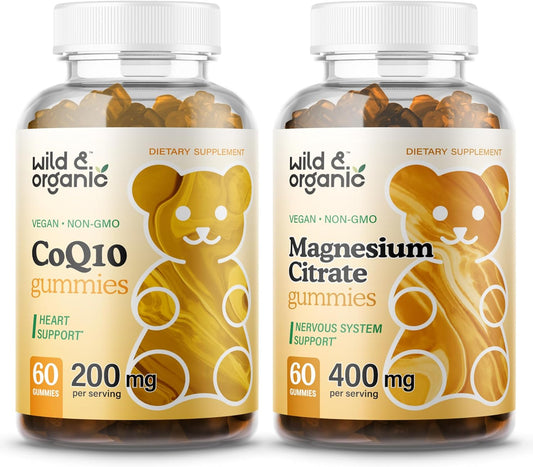 Organic CoQ10 and Magnesium Citrate Gummies for a Natural Boost