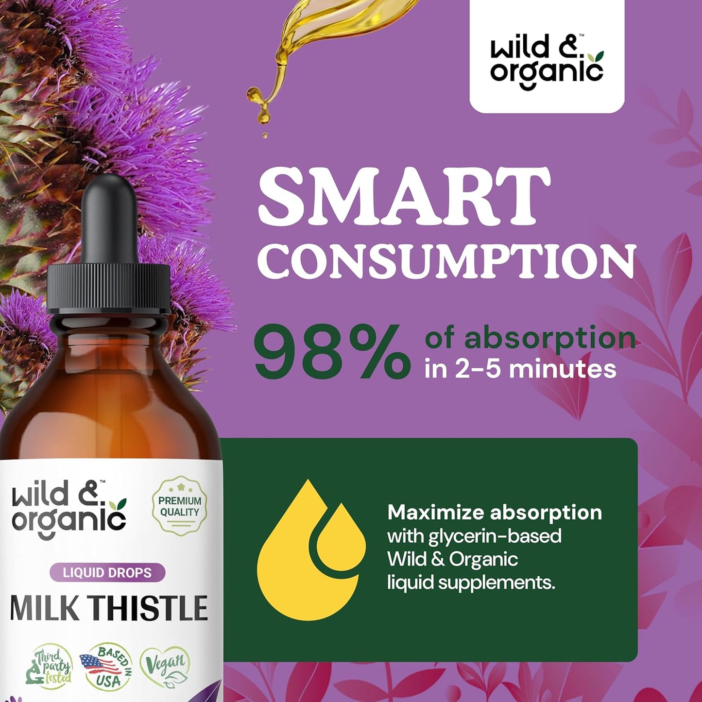 Organic Dandelion Root and Milk Thistle Tincture Bundle - 4 fl oz Each