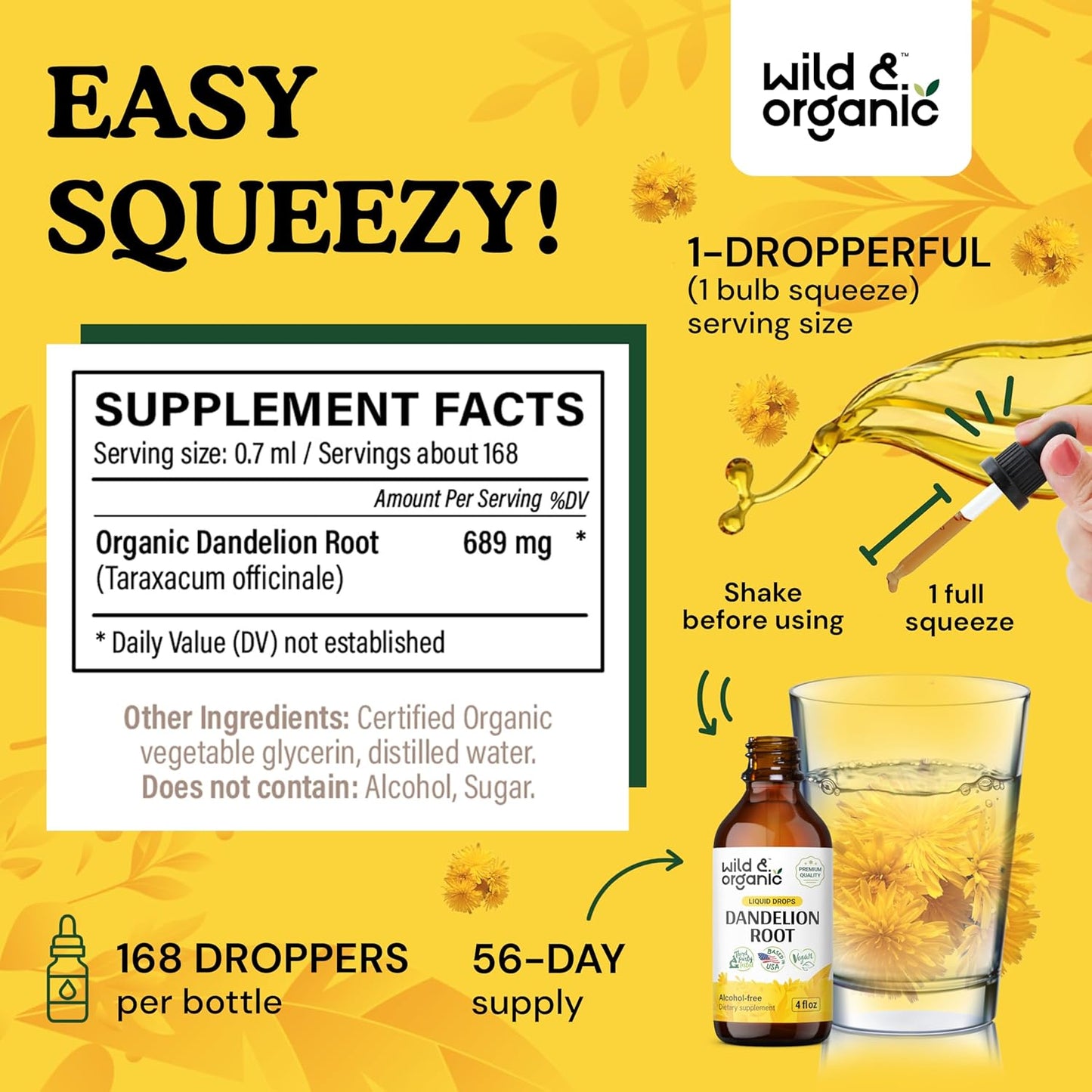 Organic Dandelion Root and Milk Thistle Tincture Bundle - 4 fl oz Each