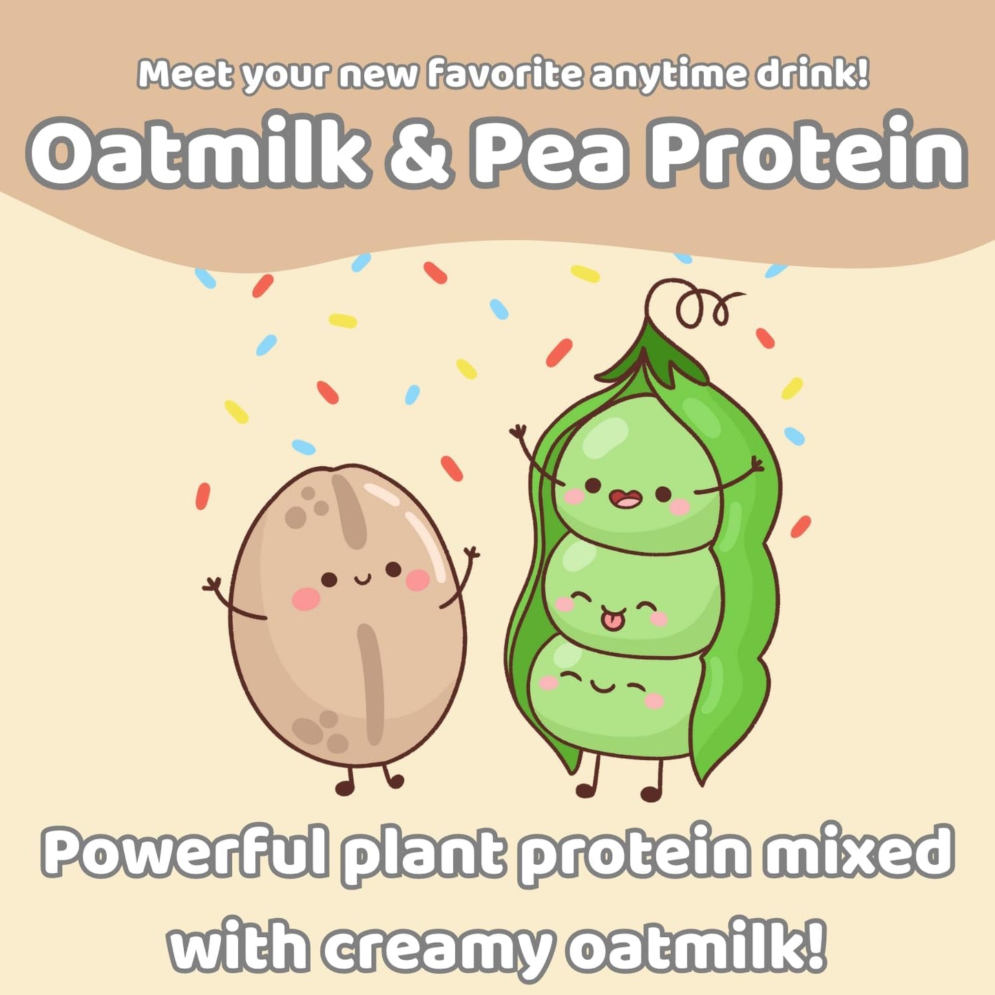 Organic Dark Chocolate Plant-Based Protein Oatmilk Blend - 30 Servings, 100 Calories, Non-GMO - 1lb Bag