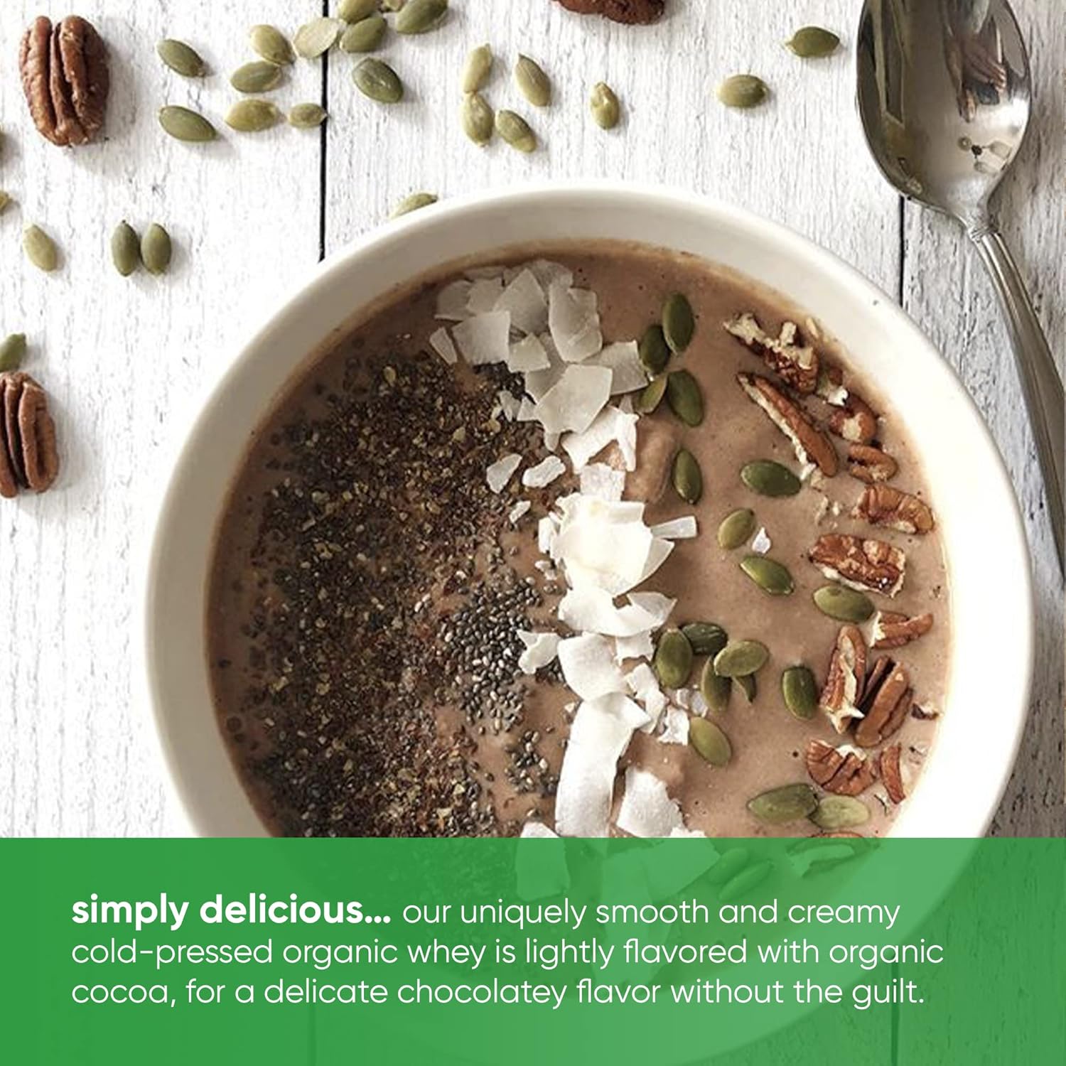 Organic Dark Chocolate Whey Protein by simply tera - 12oz