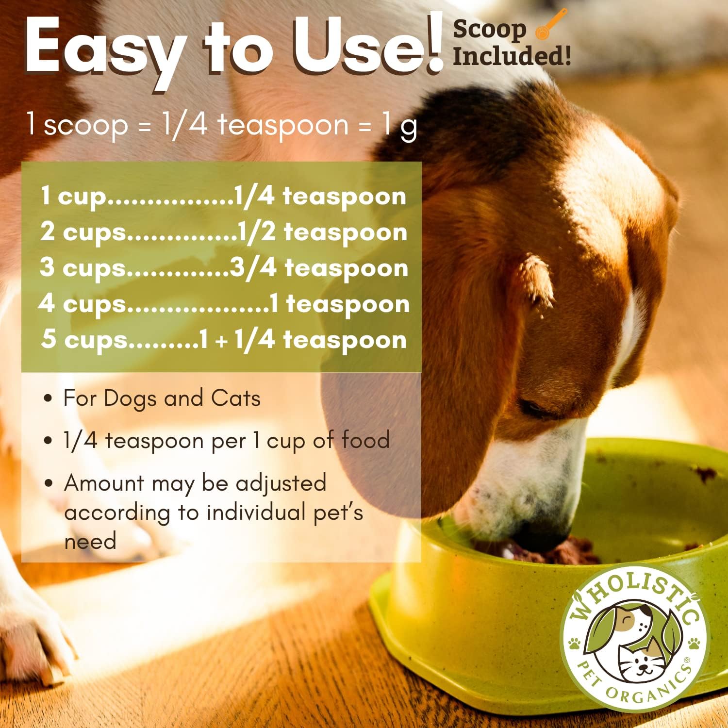 Organic Dog Probiotic Powder with Digestive Enzymes for Diarrhea, Gas, Constipation, Upset Stomach, Allergies