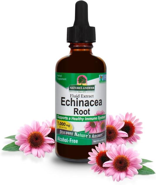 Organic Echinacea Extract for Immune Support | Vegan, Gluten-Free, Non-GMO | 2oz Bottle