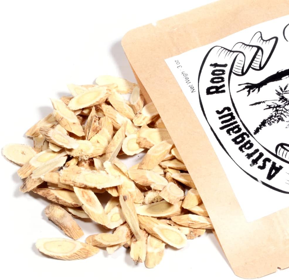 Organic EidolonGreen Astragalus Root Sliced Raw - Dried Bulk Herbs 3oz (88g) - Milkvetch, Huangqi - 黄芪, 正北芪, 황기