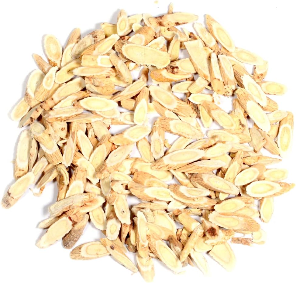 Organic EidolonGreen Astragalus Root Sliced Raw - Dried Bulk Herbs 3oz (88g) - Milkvetch, Huangqi - 黄芪, 正北芪, 황기