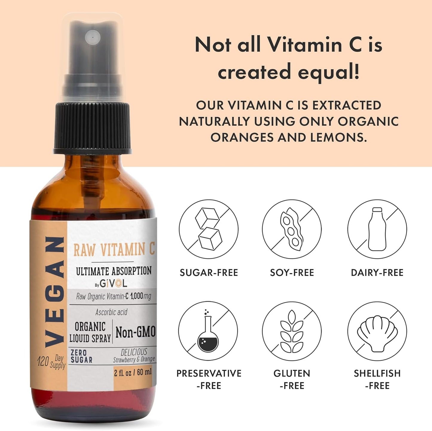 Organic Elderberry and Vitamin C Extra Strength Spray Mist for Immune Support - Non-GMO Daily Liquid Extract - Wellness Boost