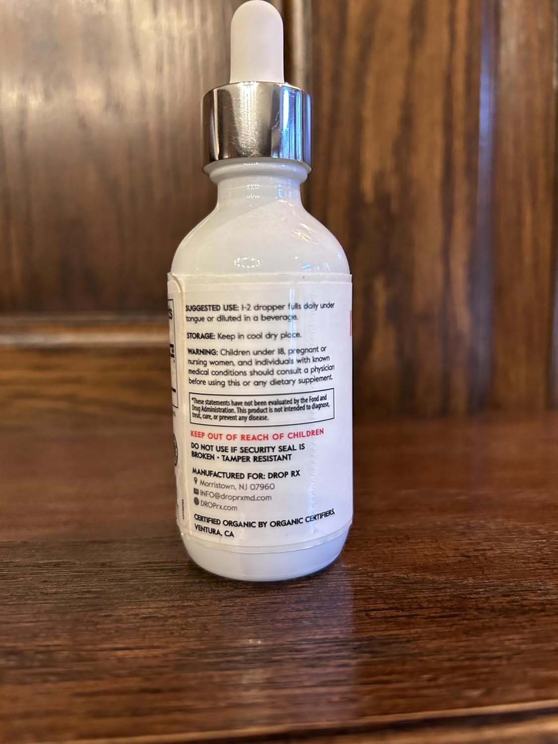 Organic Elderberry, Echinacea & Garlic Immune Support Drops - Gluten Free, Non GMO, Vegan - Made in USA - 2 Fl Oz