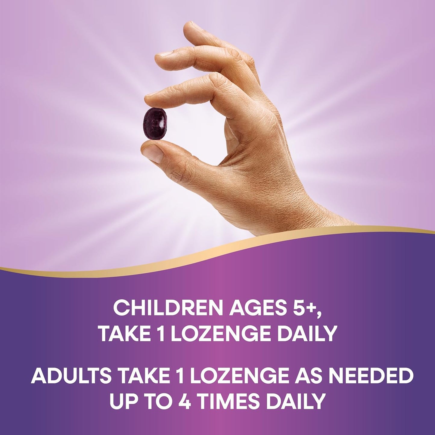 Organic Elderberry Immune Support Lozenges with Zinc & Vitamin C, Honey Lemon Flavor - 24 Count