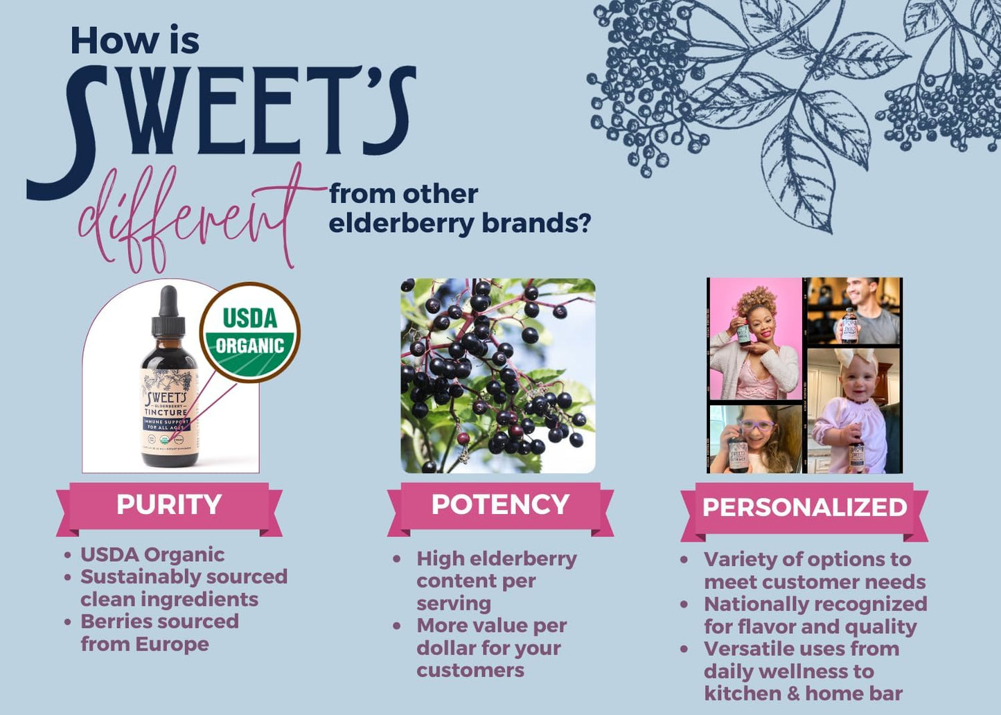 Organic Elderberry Shrub: Immune & Digestive Support | Versatile Drinking Vinegar | 16 oz Bottle