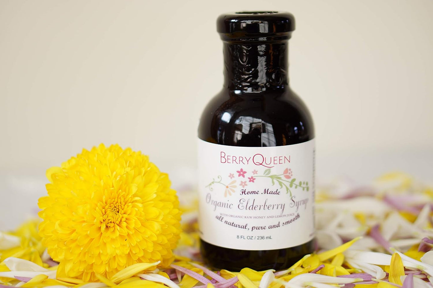 Organic Elderberry Syrup for Immunity Boost - Pure Natural Herbal Supplement - Loved by Kids and Adults - 8 oz