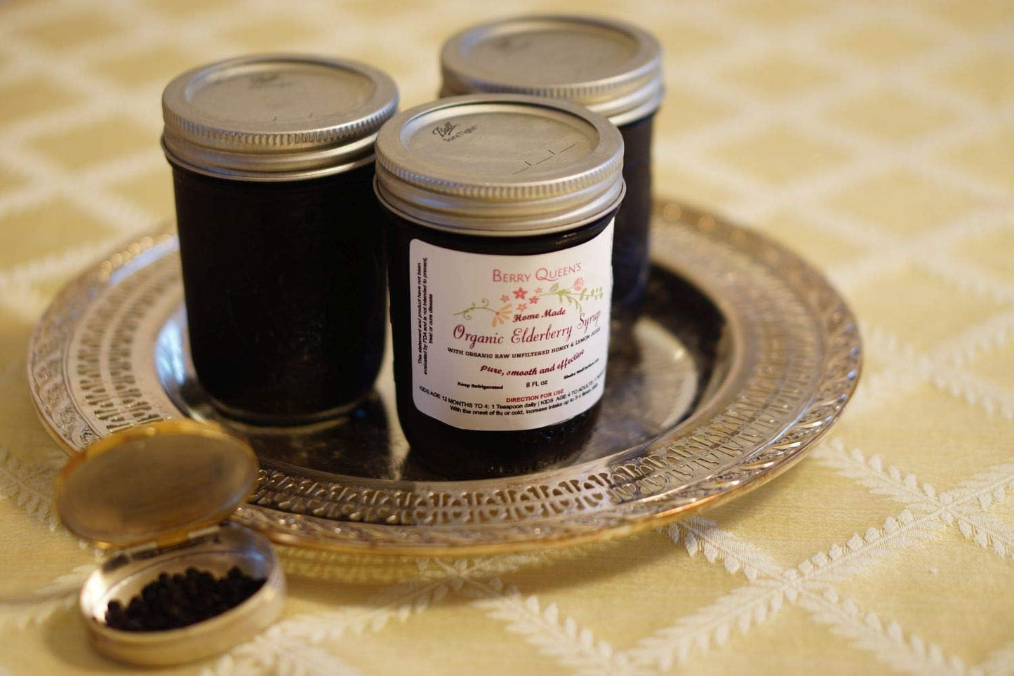 Organic Elderberry Syrup for Immunity Boost - Pure Natural Herbal Supplement - Loved by Kids and Adults - 8 oz
