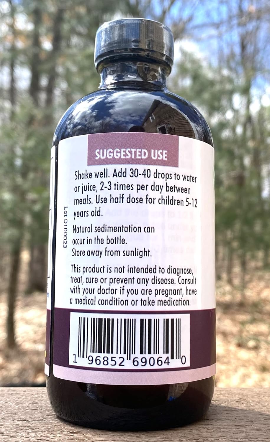 Organic Elderflower Botanicals White Pine Needle Elixir with Shikimic Acid - Sugar Free, Pinus Strobus Extract (8.10 Fl Oz)