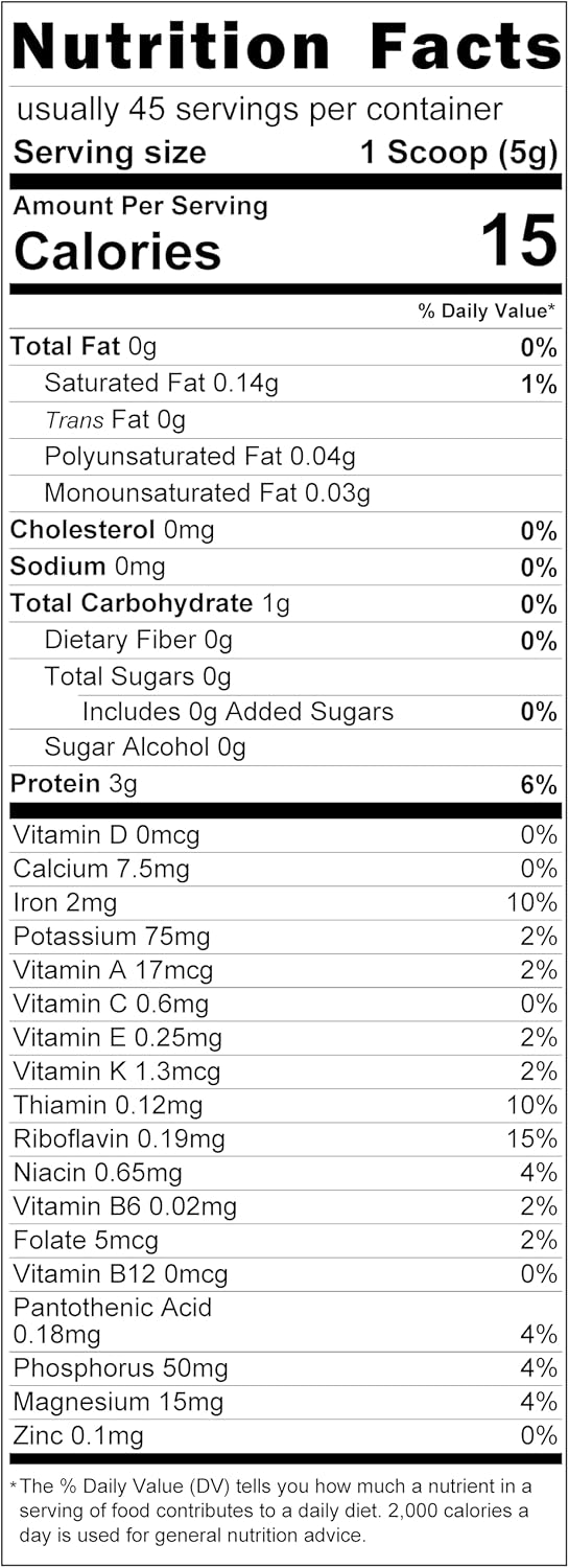 Organic Essenzefruits Spirulina Powder - 8 oz (226 g) for Immune Support, Antioxidants, Non-GMO, Gluten-Free, Nutrient-Dense Superfood