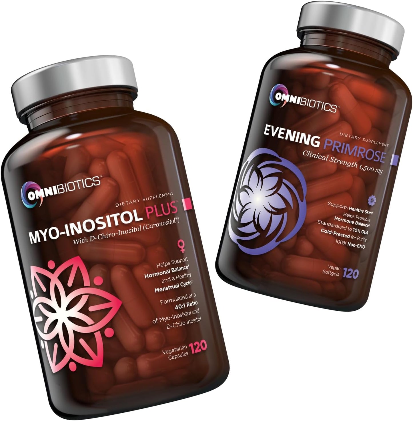 Organic Evening Primrose Oil + Myo-Inositol with D-Chiro-Inositol for Female Health & Hormone Support
