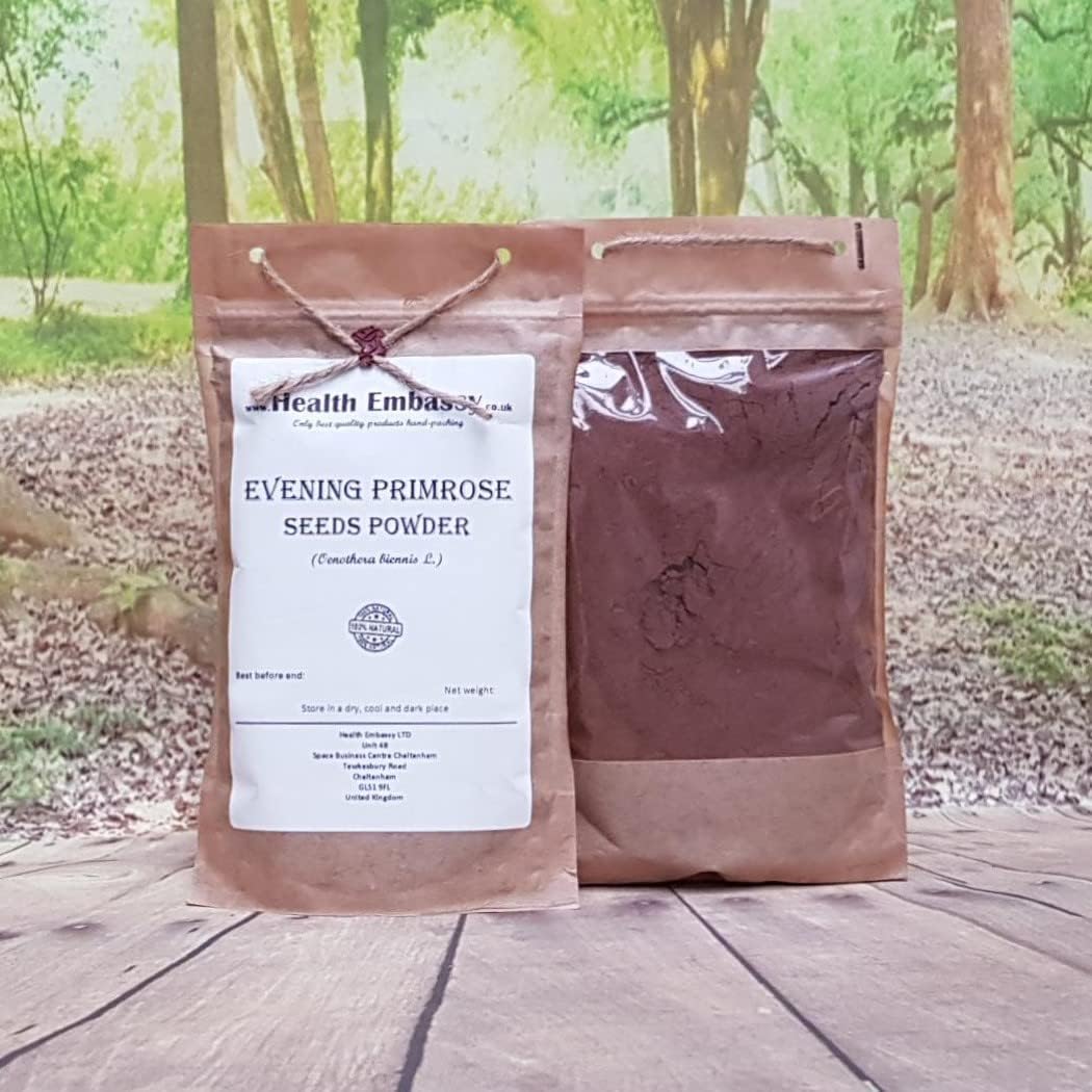 Organic Evening Primrose Seeds Powder | Oenothera biennis L | 50g Pack | Health Embassy