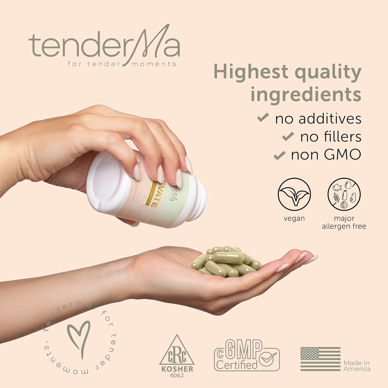 Organic Fenugreek Breastfeeding Support Supplement - Elevate Lactation Formula with Fennel, Alfalfa, Blessed Thistle - 60 Capsules