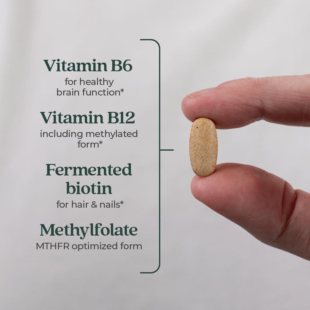 Organic Fermented Vitamin B Complex Capsules - 60 Count, Vegan & Gluten-Free, Daily Energy & Brain Support - BoostGo Australia