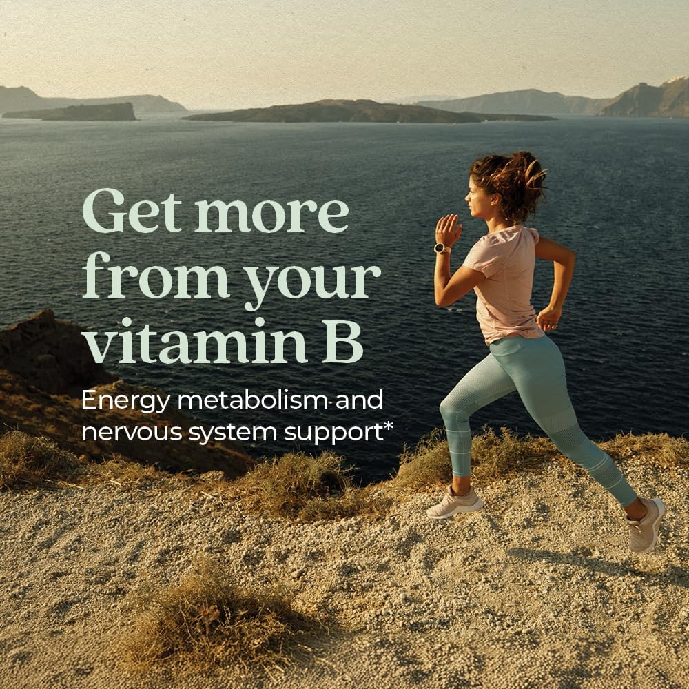 Organic Fermented Vitamin B Complex with B12, B6, and Biotin - 60 ct Bottle