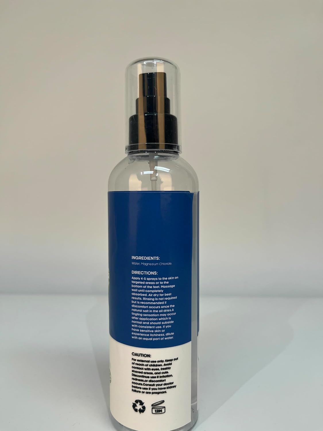 Organic Fidus Magnesium Oil Spray - Large 8 fl oz Bottle of Topical Magnesium Chloride for Feet, Natural Zechstein Seven Seabed Minerals - BoostGo Australia