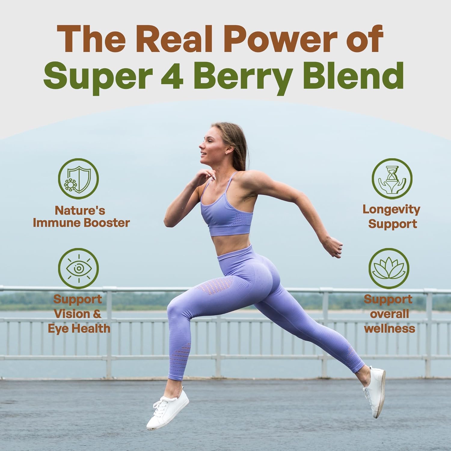 Organic Freeze Dried Berry Blend for Smoothie Bowls | Immune Boosting Superfood Mix with Acai, Maqui, Elderberry, Acerola | Antioxidant-Rich Berries | 15 Servings 8oz