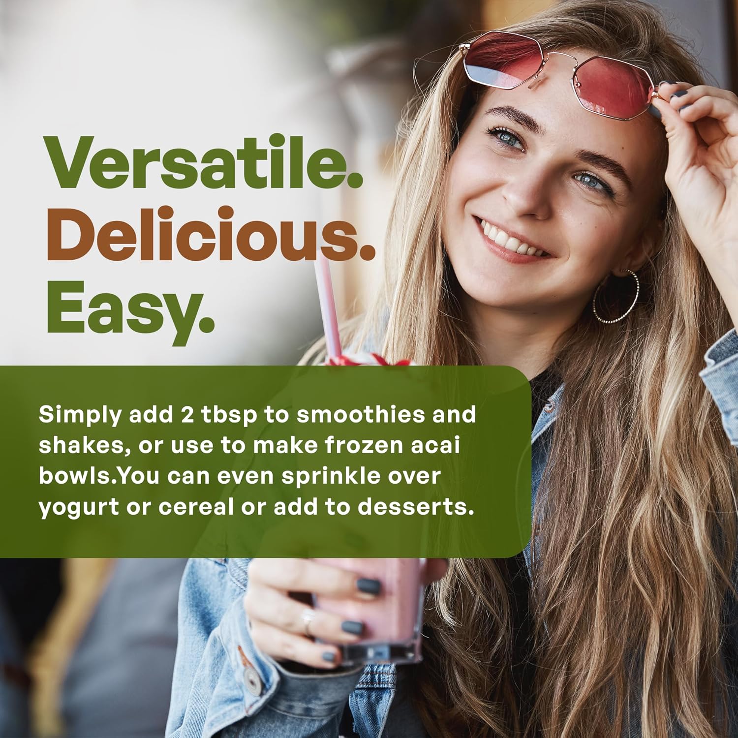 Organic Freeze Dried Berry Blend for Smoothie Bowls | Immune Boosting Superfood Mix with Acai, Maqui, Elderberry, Acerola | Antioxidant-Rich Berries | 15 Servings 8oz