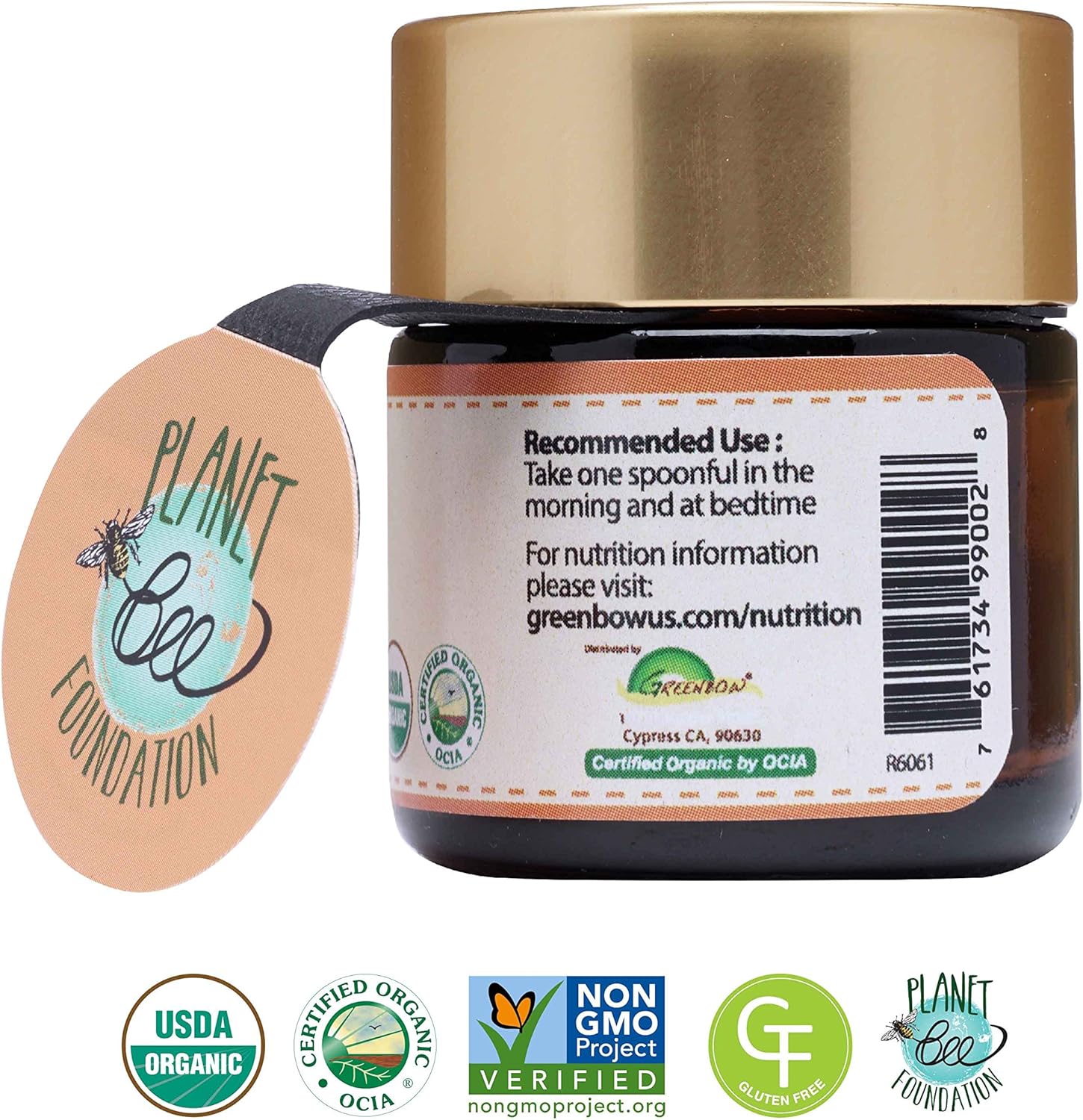 Organic Fresh Royal Jelly - 100% USDA Certified, Non-GMO, Halal, Pure, Gluten-Free - Nutrition-Packed (28g)