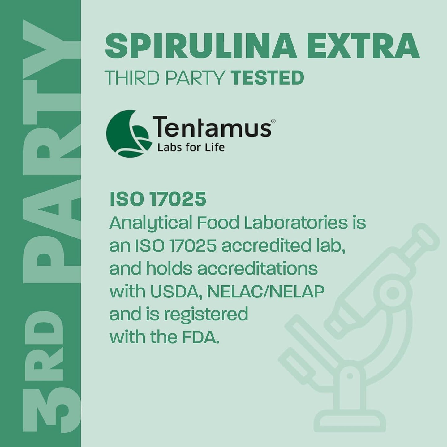 Organic Fresh Spirulina Extra Powder 300g with Added Bioavailable Chlorophyll - Unflavoured, Clean Source - 3rd Party Tested - Includes Measurement Spoon