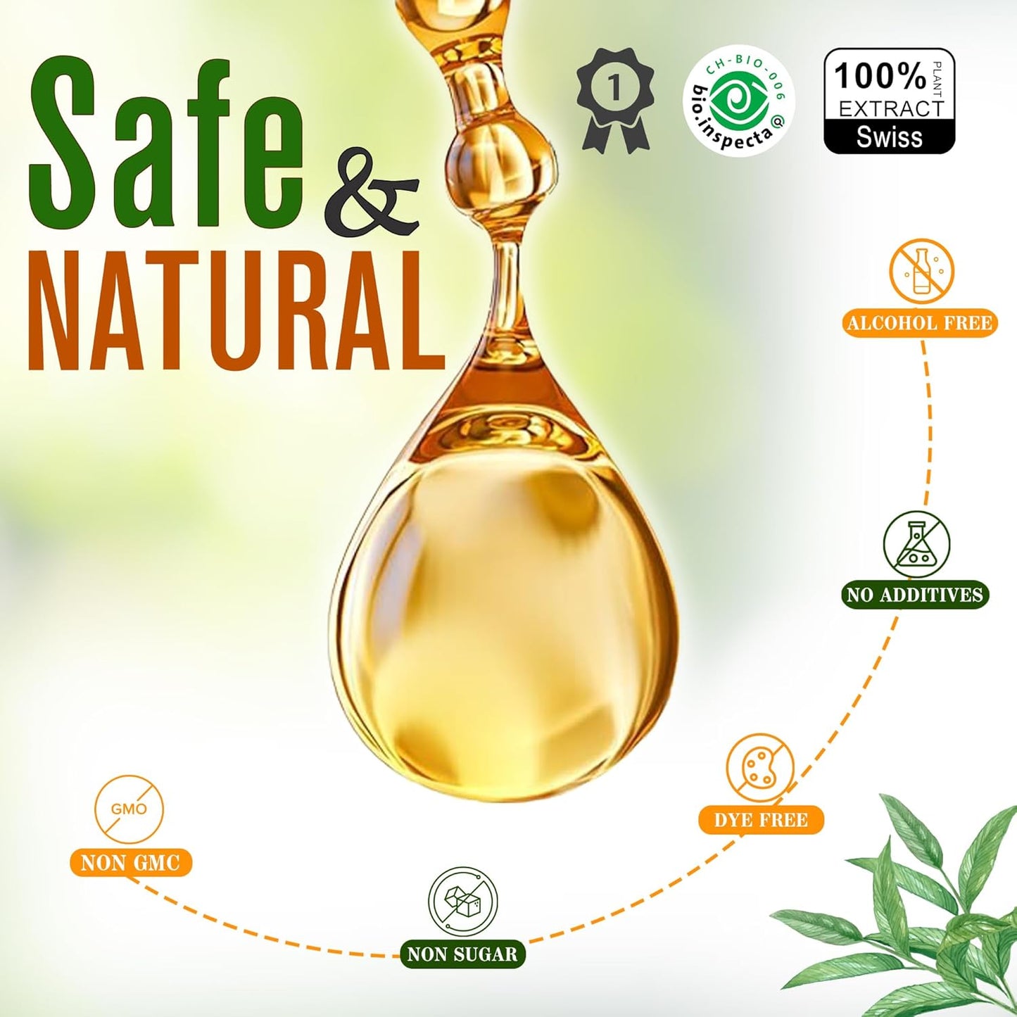 Organic Ginger and Digestive Enzyme Drops for Wellness, Immune Support, and Inflammation Relief